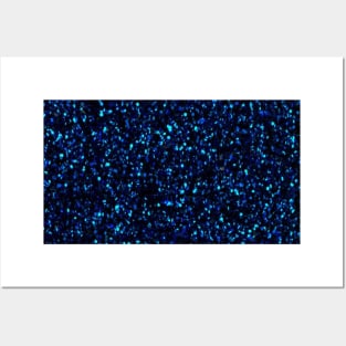 BLUE SPARKLES Posters and Art
